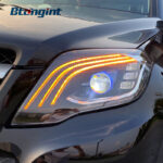 Headlight Assembly For Mercedes‑Benz GLK 2013‑2015 GLK200/260/300 Retrofit Maybach‑Style LED DRL