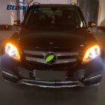 Headlight Assembly For Mercedes‑Benz GLK 2013‑2015 GLK200/260/300 Retrofit Maybach‑Style LED DRL