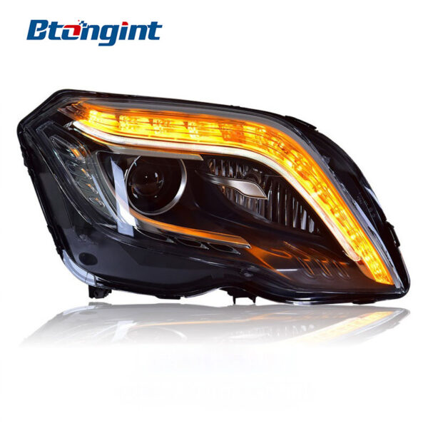 Headlight Assembly For Mercedes‑Benz GLK 2013‑2015 Retrofit High‑Spec LED DRL & Turn Signal Headlamp