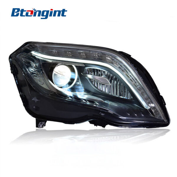 Headlight Assembly For Mercedes‑Benz GLK 2013‑2015 Retrofit High‑Spec LED DRL & Turn Signal Headlamp