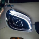 Headlight Assembly For Mercedes‑Benz Smart Retrofit One‑Touch Blue DRL LED Lens Headlamp