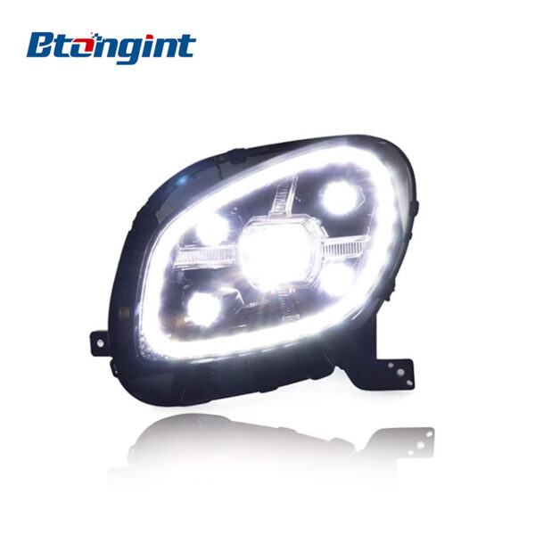 Headlight Assembly For Mercedes‑Benz Smart Retrofit Full‑LED Diamond DRL Sequential Turn Signal Headlamp