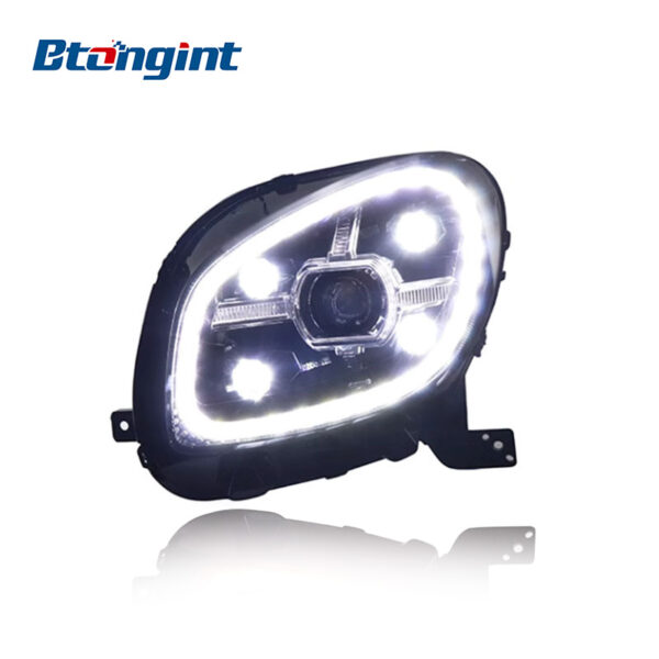 Headlight Assembly For Mercedes‑Benz Smart Retrofit Full‑LED Diamond DRL Sequential Turn Signal Headlamp