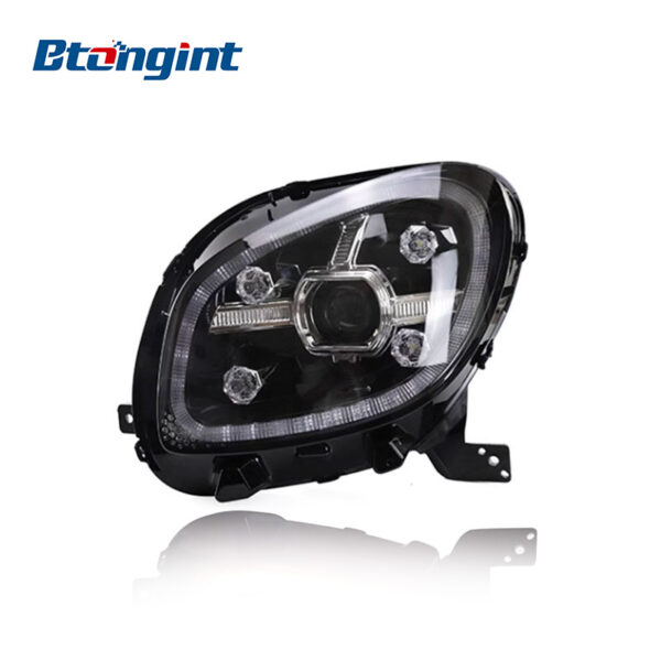 Headlight Assembly For Mercedes‑Benz Smart Retrofit Full‑LED Diamond DRL Sequential Turn Signal Headlamp