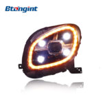 Headlight Assembly For Mercedes‑Benz Smart Retrofit Full‑LED Diamond DRL Sequential Turn Signal Headlamp