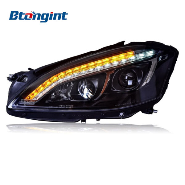 Headlight Assembly For Mercedes‑Benz S‑Class W221 2006‑2009 Retrofit LED DRL & Turn Signal Headlamp