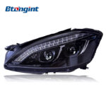 Headlight Assembly For Mercedes‑Benz S‑Class W221 2006‑2009 Retrofit LED DRL & Turn Signal Headlamp