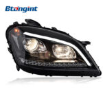 Headlight Assembly For Mercedes‑Benz W164 2005‑2008 ML350 ML500 Retrofit LED DRL Sequential Turn Signal