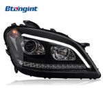 Headlight Assembly For Mercedes‑Benz W164 2005‑2008 ML350 ML500 Retrofit LED DRL Sequential Turn Signal