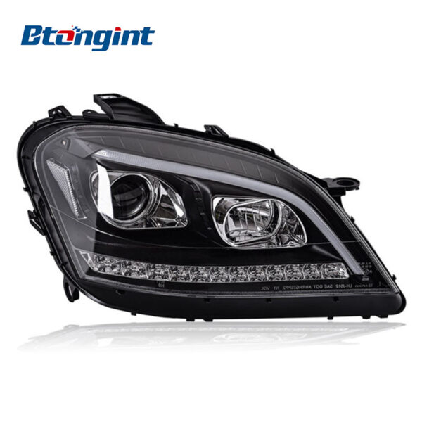 Headlight Assembly For Mercedes‑Benz W164 2005‑2008 ML350 ML500 Retrofit LED DRL Sequential Turn Signal