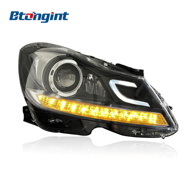 Headlight Assembly For Mercedes‑Benz W204 2011‑2014 C180 C200 C260L Retrofit LED Laser Headlamp