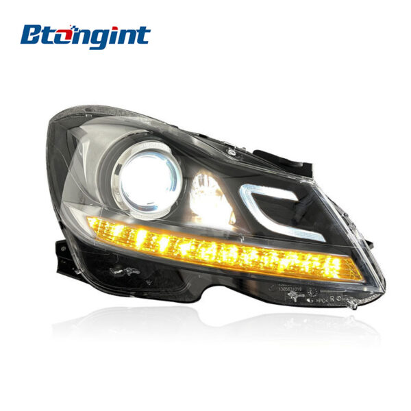 Headlight Assembly For Mercedes‑Benz W204 2011‑2014 C180 C200 C260L Retrofit LED Laser Headlamp
