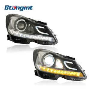 Headlight Assembly For Mercedes‑Benz W204 2011‑2014 C180 C200 C260L Retrofit LED Laser Headlamp