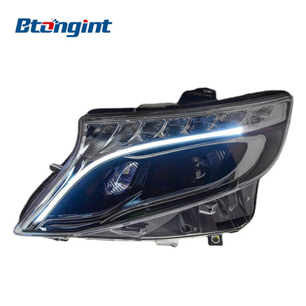Headlight Assembly For Mercedes‑Benz VITO Retrofit High‑Spec LED DRL LED Lens Headlamp