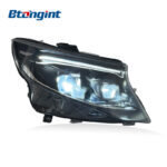 Headlight Assembly For Mercedes‑Benz VITO 2016‑2023 Retrofit LED Lens Headlamp With DRL & Sequential Turn Signal