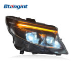 Headlight Assembly For Mercedes‑Benz VITO 2016‑2023 Retrofit LED Lens Headlamp With DRL & Sequential Turn Signal
