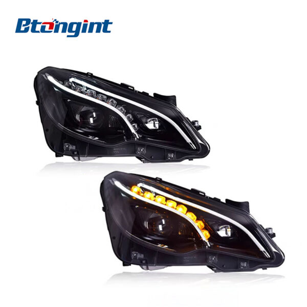 Headlight Assembly For Mercedes‑Benz E‑Class Coupe W207 E200 E260 E300 Old To New Upgrade High‑Spec Headlamp