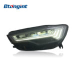 Headlight Assembly For Audi A6L C7 2012‑2015 Retrofit Five‑Bar LED Sequential DRL Headlamp