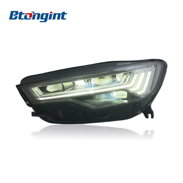 Headlight Assembly For Audi A6L C7 2012‑2015 Retrofit Five‑Bar LED Sequential DRL Headlamp