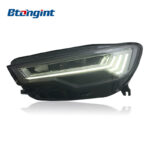 Headlight Assembly For Audi A6L C7 2012‑2015 Retrofit Five‑Bar LED Sequential DRL Headlamp