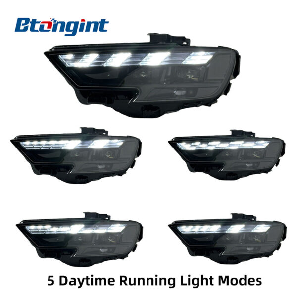 Headlight Assembly For Audi A3 2017‑2020 Retrofit 8Y Digital DRL Sequential Turn Headlamp