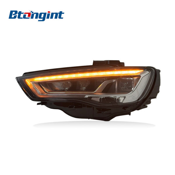 Headlight Assembly For Audi A3 2013‑2016 Retrofit New A3L Full‑LED Headlight DRL Sequential Turn Signal