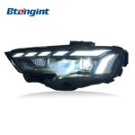 Headlight Assembly For Audi A3 2017‑2020 Retrofit Laser Lens Headlight DRL Sequential Turn Signal