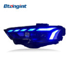 Headlight Assembly For Audi A3 2017‑2020 Retrofit Laser Lens Headlight DRL Sequential Turn Signal