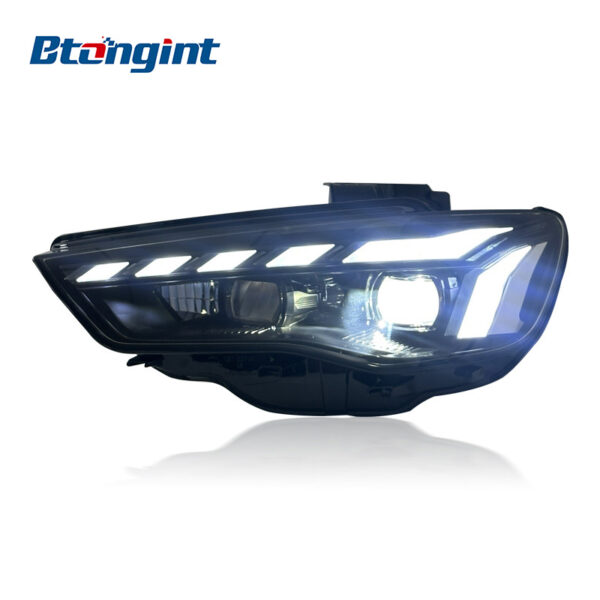 Headlight Assembly For Audi A3 2013‑2016 Retrofit Full‑LED Headlight With Auxiliary DRL Sequential Turn