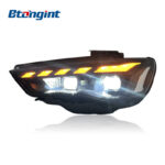 Headlight Assembly For Audi A3 2013‑2016 Retrofit Full‑LED Headlight With Auxiliary DRL Sequential Turn