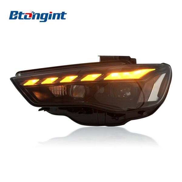 Headlight Assembly For Audi A3 2013‑2016 Retrofit Full‑LED Headlight With Auxiliary DRL Sequential Turn