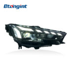 Headlight Assembly For Audi A4L 2017‑2019 Retrofit RS‑Style LED Lens Sequential Turn DRL