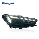 Headlight Assembly For Audi A4L 2017‑2019 Retrofit RS‑Style LED Lens Sequential Turn DRL