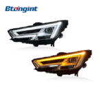 Headlight Assembly For Audi A4L 2017‑2019 Retrofit High‑Spec Matrix LED DRL Headlamp