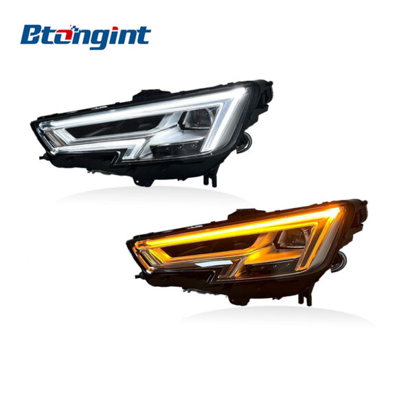 Headlight Assembly For Audi A4L 2017‑2019 Retrofit High‑Spec Matrix LED DRL Headlamp