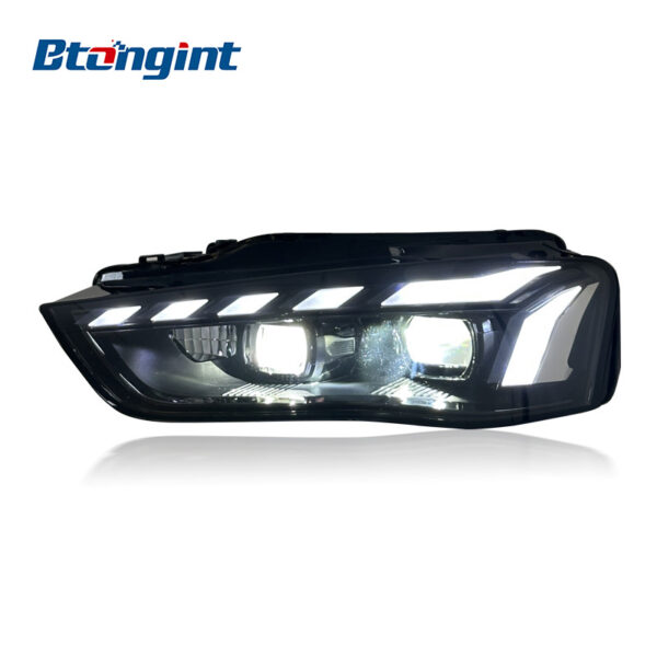 Headlight Assembly For Audi A4L 2013‑2016 Retrofit LED Lens Sequential DRL Turn Signal