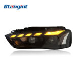 Headlight Assembly For Audi A4L 2013‑2016 Retrofit LED Lens Sequential DRL Turn Signal