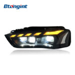 Headlight Assembly For Audi A4L 2013‑2016 Retrofit LED Lens Sequential DRL Turn Signal