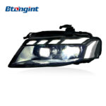 Headlight Assembly For Audi A4 2008‑2012 Retrofit RS‑Style Matrix LED DRL Headlamp