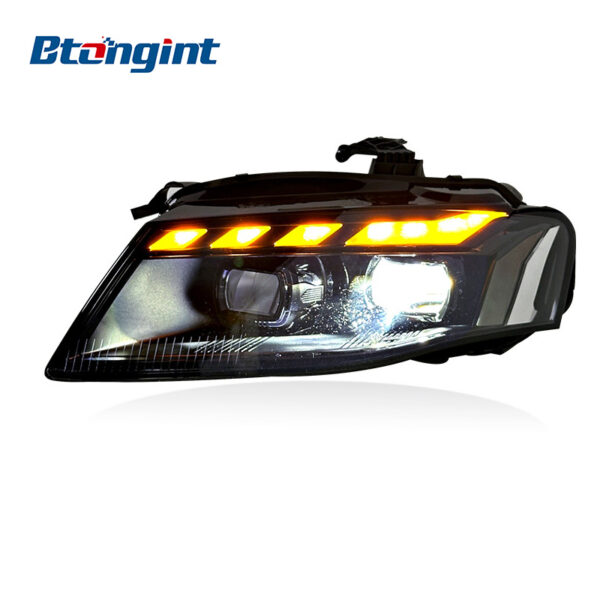 Headlight Assembly For Audi A4 2008‑2012 Retrofit RS‑Style Matrix LED DRL Headlamp