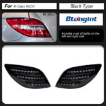 Tail Light Assembly For Mercedes‑Benz R‑Class W251 2010‑2017 Retrofit Maybach‑Style LED Sequential Turn Tail Lamp