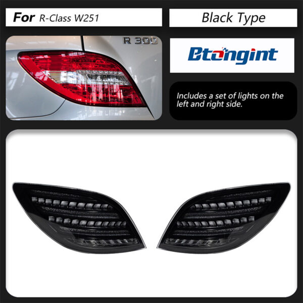 Tail Light Assembly For Mercedes‑Benz R‑Class W251 2010‑2017 Retrofit Maybach‑Style LED Sequential Turn Tail Lamp