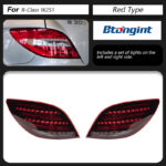 Tail Light Assembly For Mercedes‑Benz R‑Class W251 2010‑2017 Retrofit Maybach‑Style LED Sequential Turn Tail Lamp