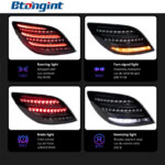 Tail Light Assembly For Mercedes‑Benz R‑Class W251 2010‑2017 Retrofit Maybach‑Style LED Sequential Turn Tail Lamp