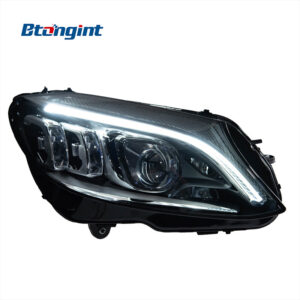Headlight Assembly For Mercedes‑Benz C‑Class W205 2015‑2021 Retrofit New LED DRL Turn Lens Headlamp For C180