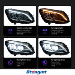 Headlight Assembly For Mercedes‑Benz C‑Class W205 2015‑2021 Retrofit New LED DRL Turn Lens Headlamp For C180