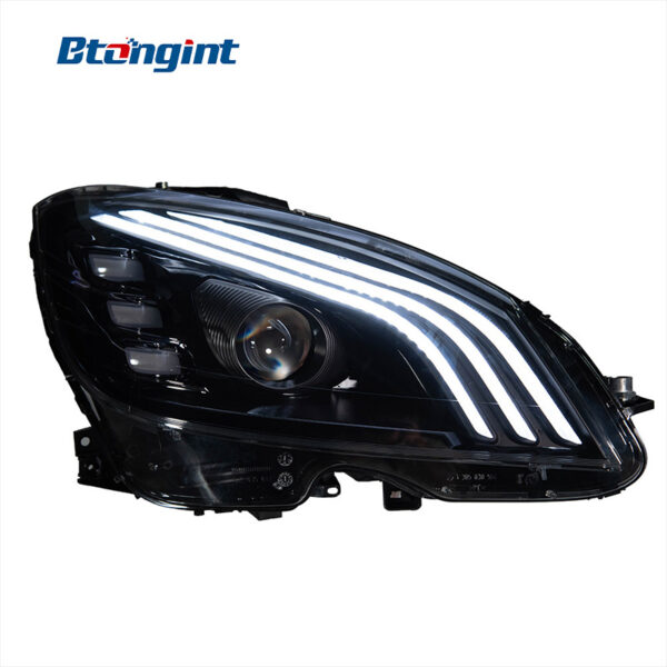 Headlight Assembly For Mercedes‑Benz C‑Class W204 2007‑2010 Retrofit LED Lens Headlamp For C200/C260/C300