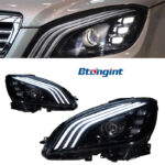 Headlight Assembly For Mercedes‑Benz C‑Class W204 2007‑2010 Retrofit LED Lens Headlamp For C200/C260/C300