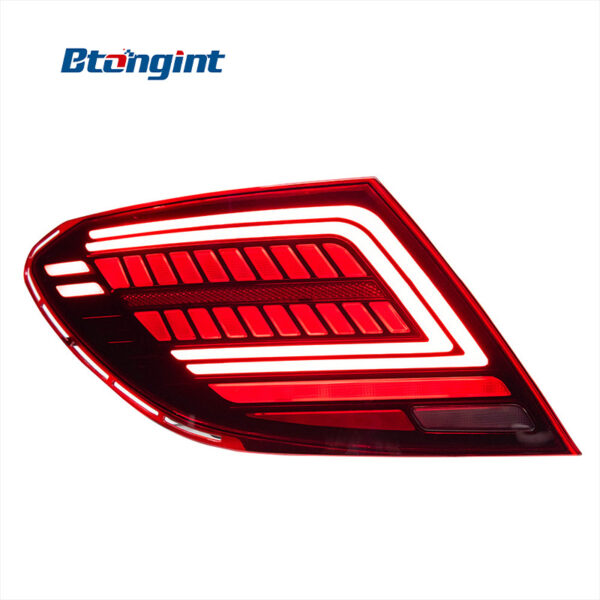 For 2007‑2013 Mercedes‑Benz C‑Class W204 Taillight Assembly, E260 Dragon‑Scale LED Tail Lights Sequential Turn Signal