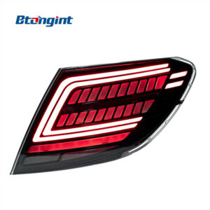 For 07‑13 Mercedes‑Benz C‑Class W204 E260 Dragon Scale LED Tail Lights Dynamic Sequential Turn Signal.